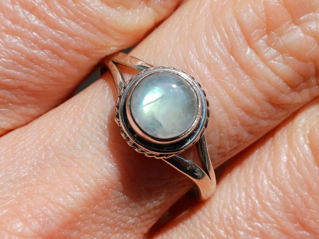 Vanoli 925 zilveren ring met maansteen maat 19,25, Sieraden, Tassen en Uiterlijk, Ringen, Daiva1973@hotmail.com, Vanoli, 19 tot 20