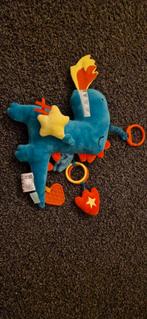Leuk baby speelgoed: zachte draak met rammelaars, Ophalen of Verzenden, Zo goed als nieuw, Overige typen, Met geluid