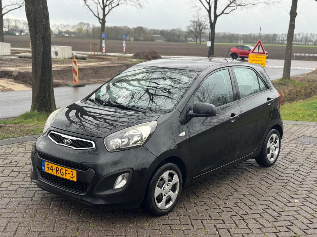 Kia Picanto 1.0 Cvvt 5-DRS 2011 NAP, Auto's, Voorwielaandrijving, 400 kg, Metallic lak, Zwart