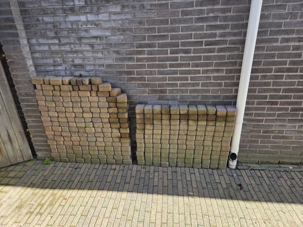 Sierbestrating Cirkel Complete Set - Gebruikte Klinkers, Tuin en Terras, Ophalen, Gebruikt, Beton, Klinkers