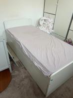 Wit 90x200, Huis en Inrichting, Slaapkamer | Bedden, Ophalen, 90 cm, Eenpersoons, Wit