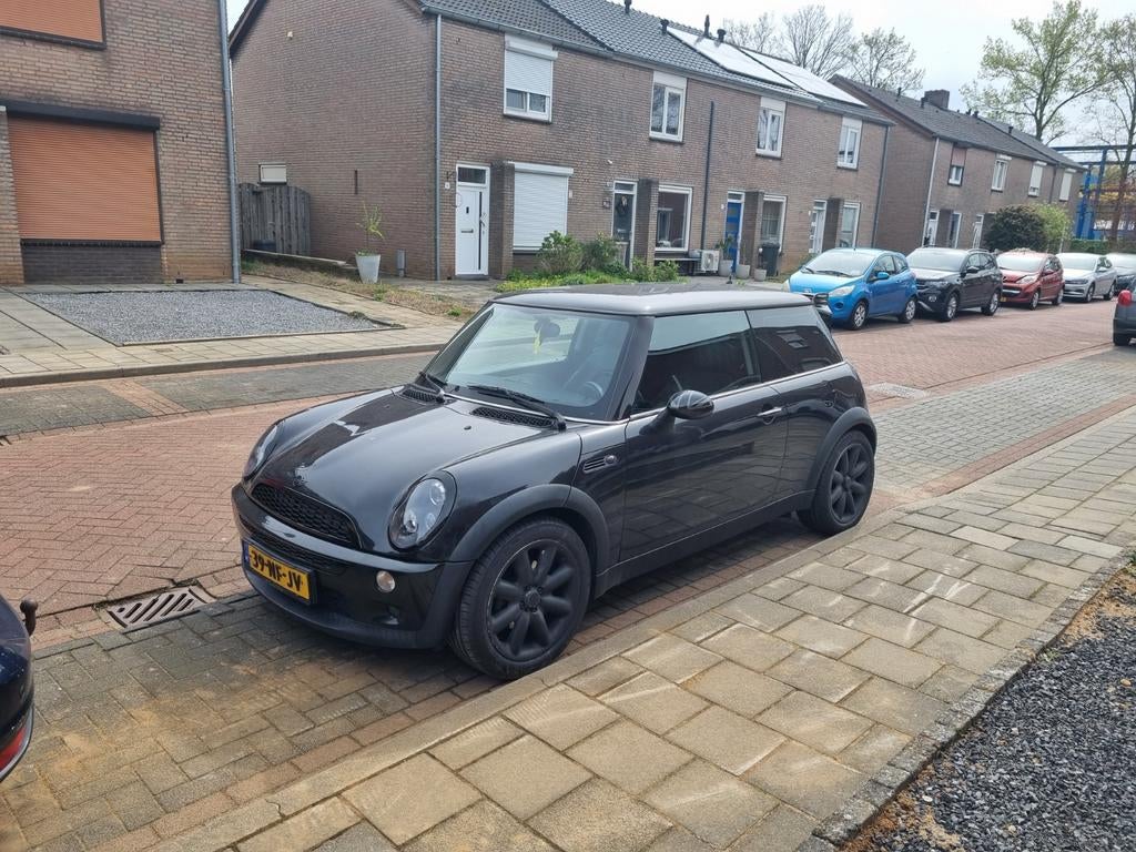 Mini 1.6 16V ONE 2003 Zwart, Auto's, Mini, Particulier, Cooper, ABS, Benzine, Euro 4, C, Hatchback, Handgeschakeld, Origineel Nederlands