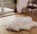 Natuurlijke Witte Schapenvacht Handgemaakt 110x65 cm, Verzenden, Nieuw, Kokos