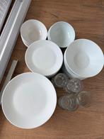 Mooi IKEA servies en glazen, Ophalen, Gebruikt, Keramiek, Effen