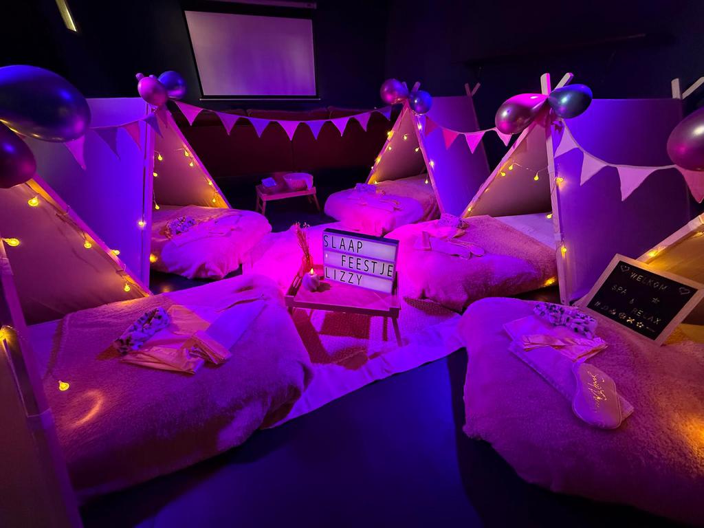 Slaapfeestje in Tipi tent