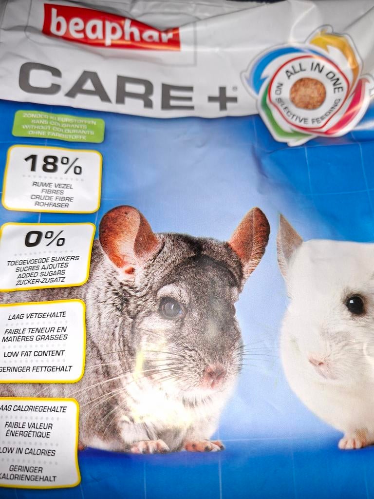 Chinchilla voer, nieuwe zak, Dieren en Toebehoren, Knaagdieren, Mei, Meerdere dieren, Chinchilla