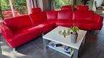Grote, echt lederen, rode design hoekbank, Ophalen, Modern design, Hoekbank, Leer