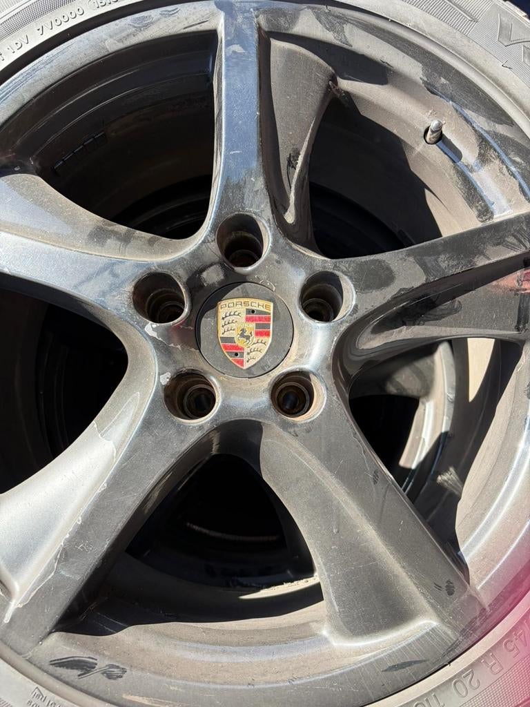 Porsche velgen met banden, Auto-onderdelen, Banden en Velgen, 19 inch, Vis multidiensten, Ophalen of Verzenden, Vis multidiensten