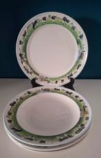 Vier Wiebe van der Zee borden - landelijk leven, Ophalen of Verzenden, Porselein, Overige stijlen, Bord(en)