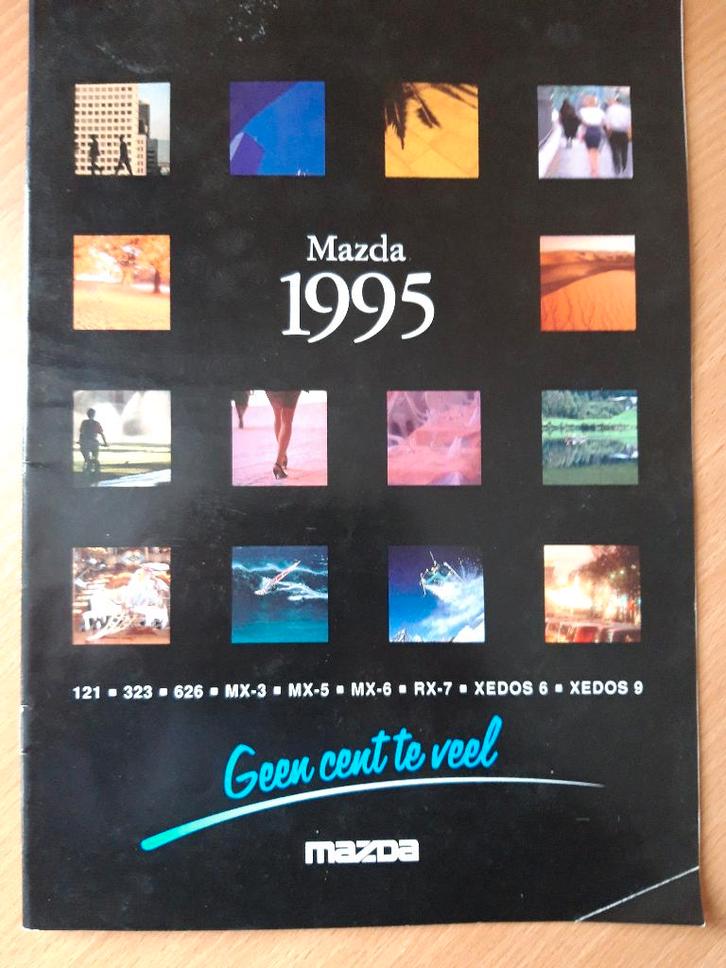 folder Mazda 1995 programma - Nederlands, Boeken, Auto's | Folders en Tijdschriften, Zo goed als nieuw, Mazda, Ophalen of Verzenden