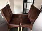 6x bruine eetkamer stoelen, Huis en Inrichting, Stoelen, Ophalen, Gebruikt, Bruin, Vijf, Zes of meer stoelen