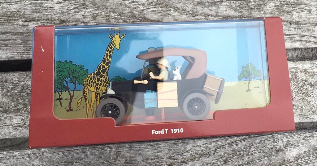 Kuifje in Afrika auto zwarte uitvoering, Verzamelen, Ophalen, Kuifje, Nieuw, Beeldje of Figuurtje