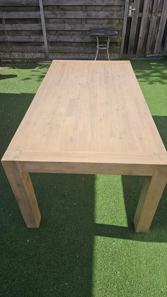 Eethoek acacia hout uitschuifbaar, Ophalen, Rechthoekig, Hout