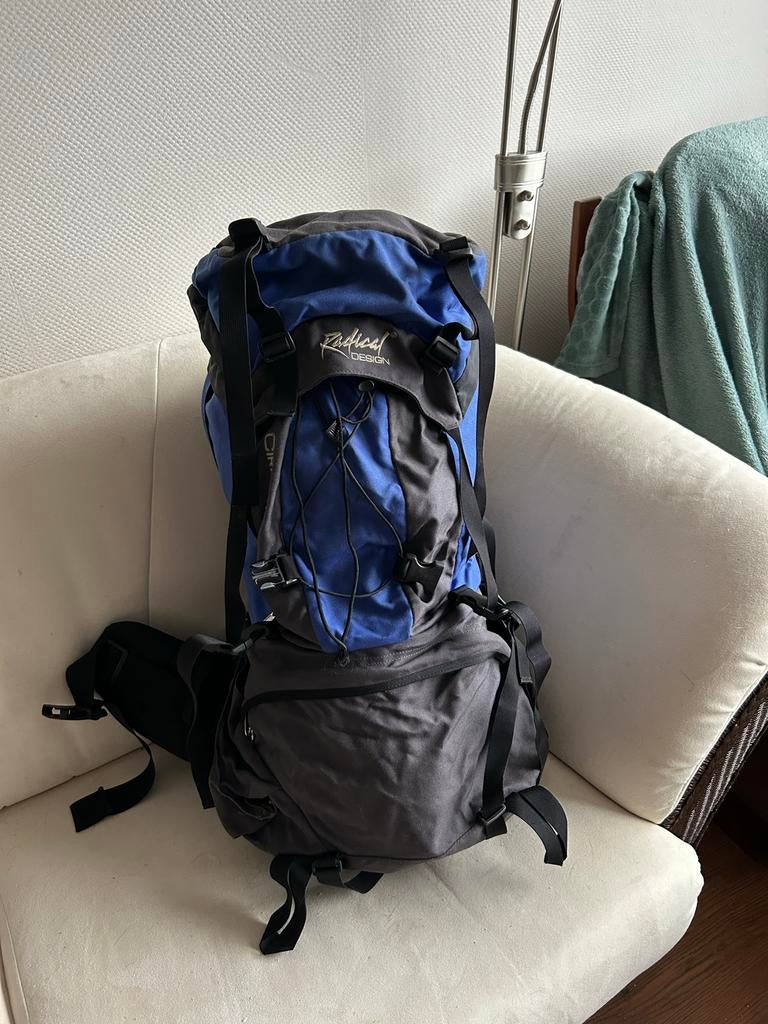 Radical Design backpack - Blauw/Zwart (Gebruikt), Ophalen, Gebruikt, Rugzak