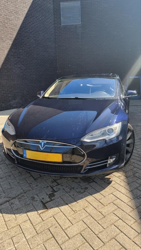 Tesla Model S P85 2014 Free Supercharging 90% SOH, Auto's, Tesla, Automaat, Zwart, 2100 kg, Leder