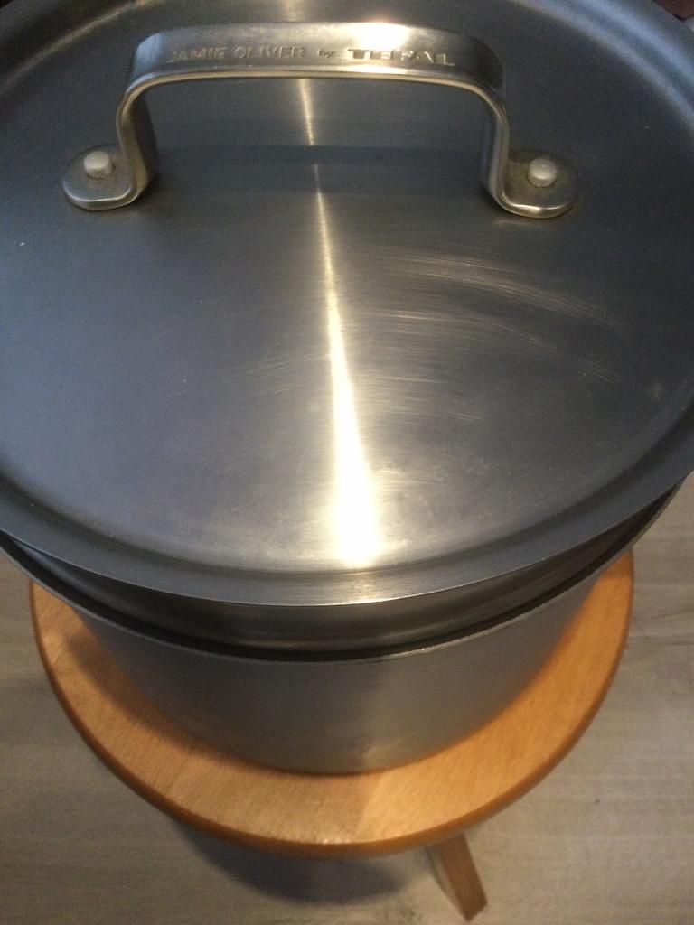 Pasta pan Jamie Olivier Tefal, Ophalen of Verzenden, Zo goed als nieuw, Rvs, Koekenpan of Braadpan