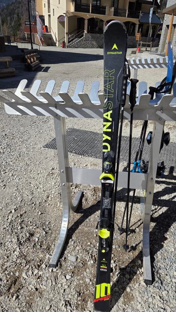 DYNASTAR SKI'S met CARBON stokken, Sport en Fitness, Overige merken, 160 tot 180 cm, Gebruikt, Ophalen of Verzenden
