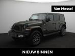 Jeep Wrangler Unlimited 4xe 380 Sahara | Cognac Lederen Stoe, Auto's, Jeep, Automaat, 12 maanden, Stof, Euro 6