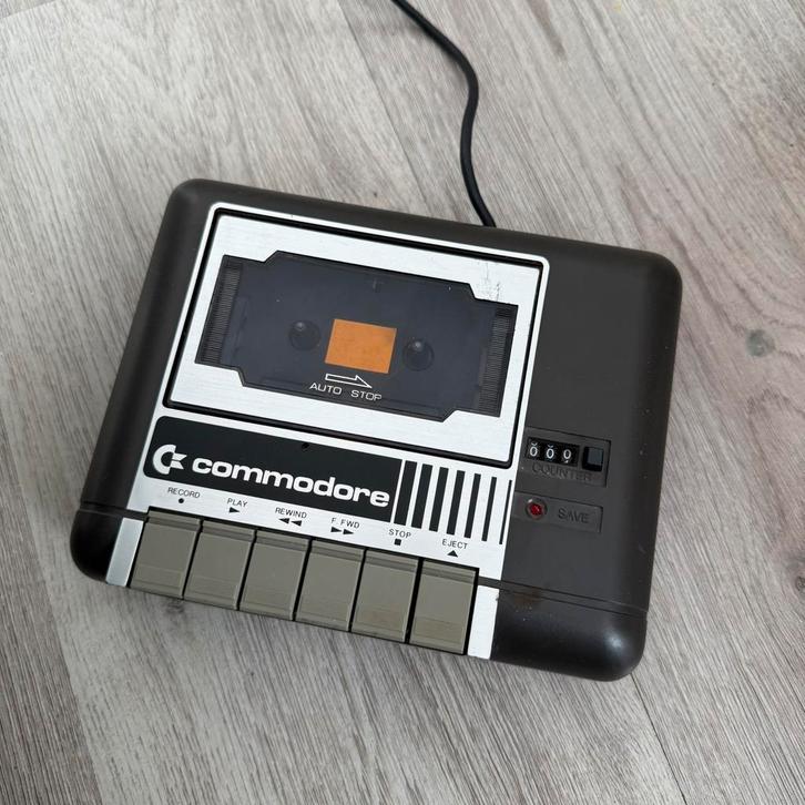 Commodore Datasette 1531 – Zwart – Ongetest – Plus/4 / C16, Computers en Software, Vintage Computers, Ophalen of Verzenden