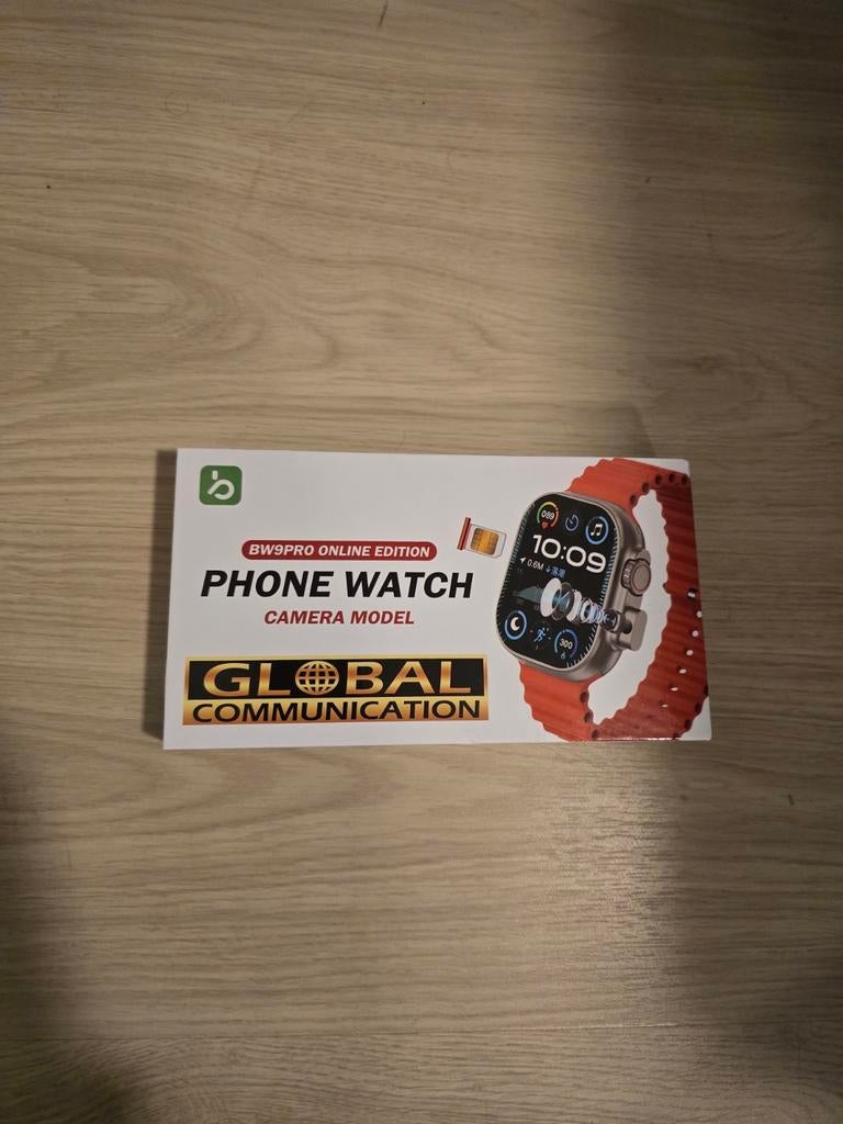 BW9PRO Online Edition Smartwatch - Nieuw in doos, Zwart, Ophalen of Verzenden, Global Communication, Android