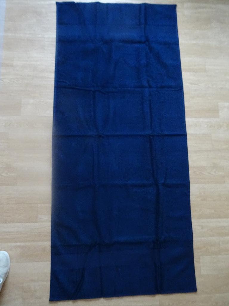 donker blauw badlaken 70/ 140 Sophie Muval nieuw, Ophalen of Verzenden, Nieuw, Blauw, Handdoek