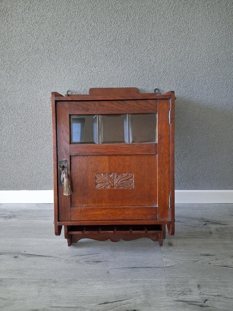 Antiek hangkastje/ pijp rokers kastje, Ophalen of Verzenden