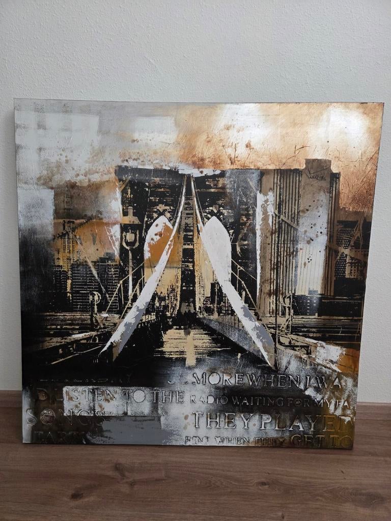 2 Schilderijen New York, Antiek en Kunst, Ophalen