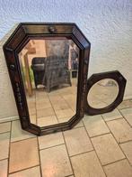 Antieke houten spiegel set - 2 stuks, Ophalen of Verzenden, Rechthoekig, Minder dan 50 cm