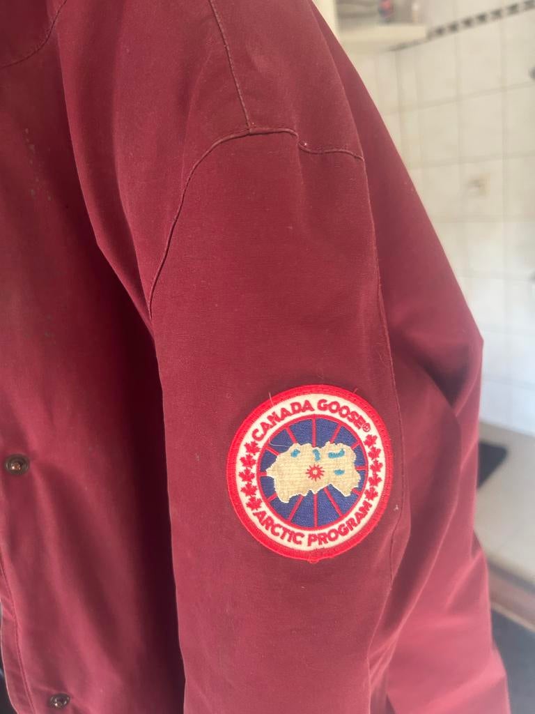 Canada Goose Jas, Kleding | Dames, Jassen | Winter, Ophalen of Verzenden, Gedragen, Maat 36 (S), Rood