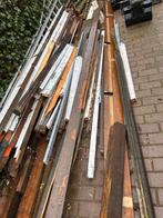Stapel balken en planken voor brandhout, Tuin en Terras, Haardhout, Ophalen, Overige houtsoorten