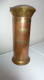 Paraplubak/kolenkit. Koper/messing. Porseleinen greep, Ophalen of Verzenden, Gebruikt, Metaal