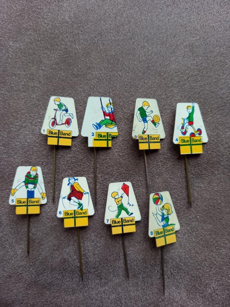 Speldjes Blue Band, Verzamelen, Ophalen of Verzenden, Gebruikt