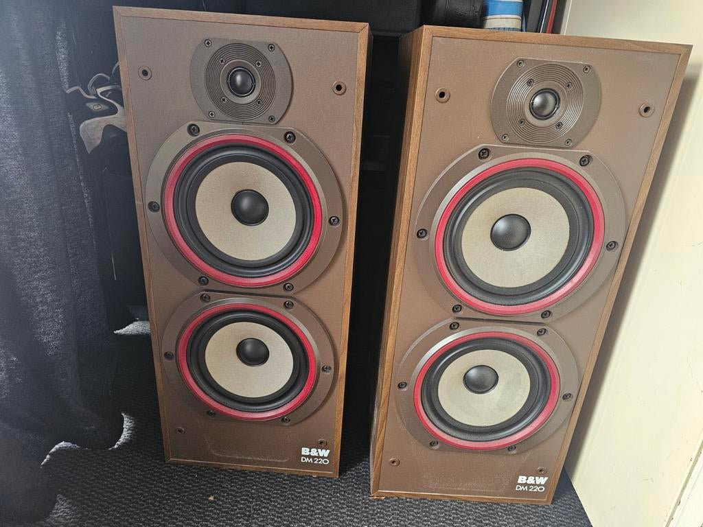 B&W dm220 speakers, Audio, Tv en Foto, Luidsprekers, Ophalen, Front, Rear of Stereo speakers, Overige merken