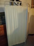 Vintage 3-delig kamerscherm met wit doek, Ophalen