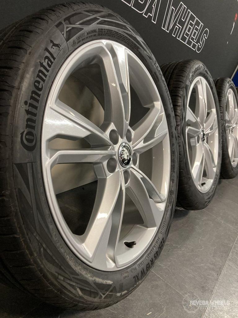 19” originele Skoda Karoq (4x4 / Seat Ateca velgen + banden, Auto-onderdelen, Banden en Velgen, 19 inch, Gebruikt, -, -