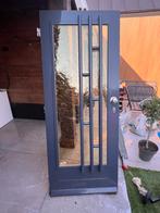 Houten voordeur met glas, Ophalen, 200 tot 215 cm, Glas, Buitendeur