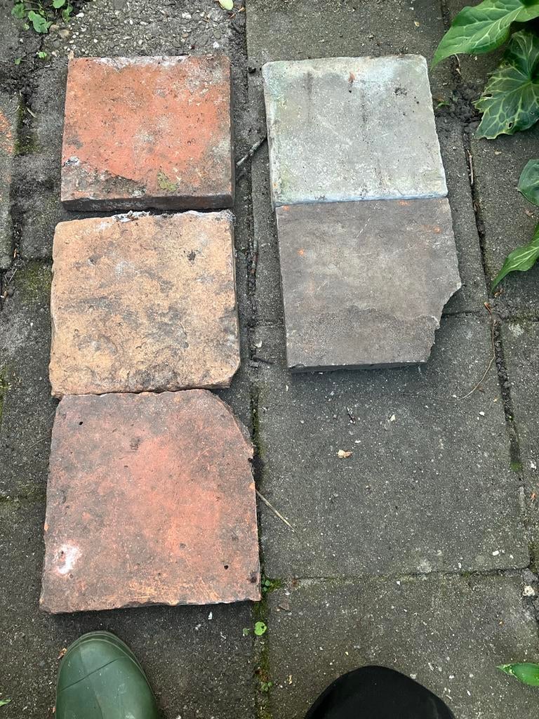 Gebruikte Estrikken - Authentieke Terrastegels, Overige materialen, Gebruikt, Ophalen of Verzenden, Minder dan 5 m²