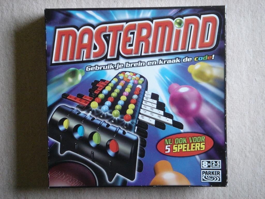 LEUK: MasterMind / Master Mind - Speciale 5 spelers versie!, Vijf spelers of meer, Ophalen, Gebruikt, Parker