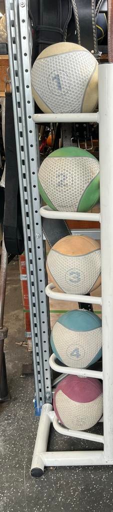 Reebok medicine zwaarte ballen 1-5 kg bal 5 x, Gebruikt, Ophalen of Verzenden, Reebok, Fitnessbal