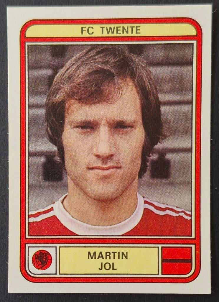 Panini sticker Martin Jol - FC  Twente, 1979/1980, Ophalen of Verzenden, Zo goed als nieuw, F.C. Twente, Poster, Plaatje of Sticker