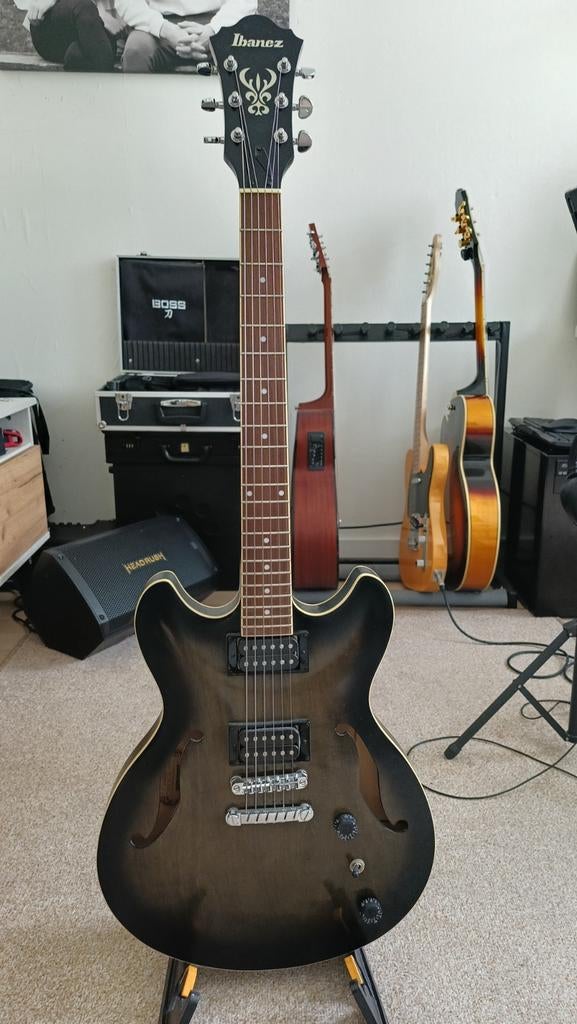 Ibanez AS53-TKF semi-hollow gitaar., Ophalen, Gebruikt, Semi-solid body, Ibanez