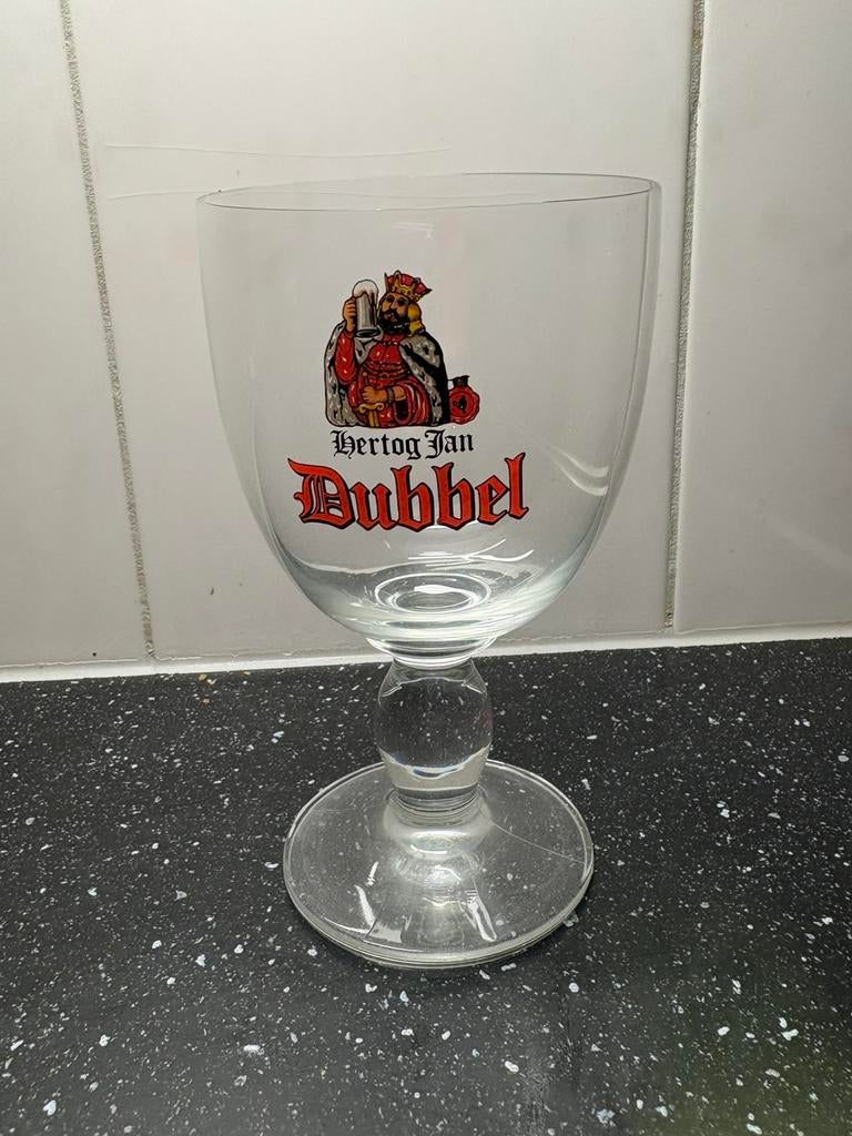 Hertog jan dubbel glas, Verzamelen, Ophalen of Verzenden, Zo goed als nieuw, Flesje(s), Hertog Jan