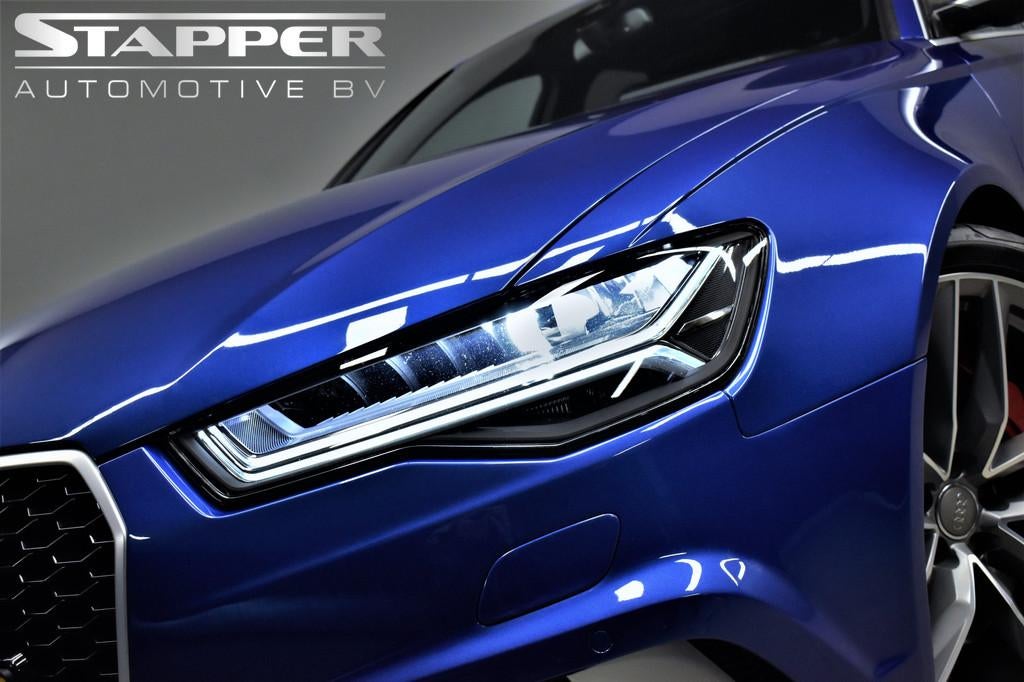 Audi RS6 4.0 TFSI 561pk Quattro Miltek/Pano/Head-Up/Carplay/, Auto's, Audi, Gebruikt, Blauw, Geïmporteerd, 3993 cc