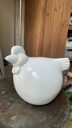 Decoratie kip pasen polystone/polyresin groot formaat wit, Ophalen, Zo goed als nieuw