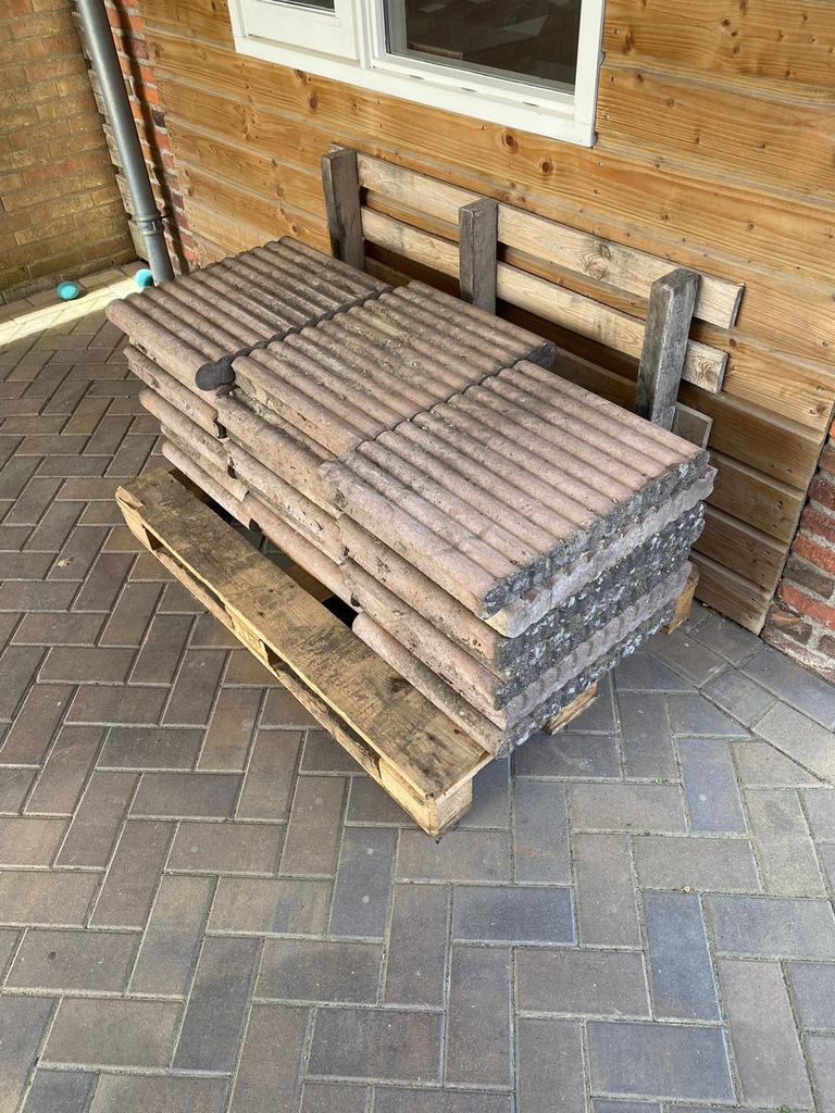 Gebruikte stenen borders, Tuin en Terras, Bielzen en Borders, Ophalen, Gebruikt, Minder dan 100 cm