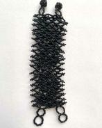 Armband zwarte kraaltjes, Ophalen of Verzenden, Nieuw, Zwart, Overige materialen