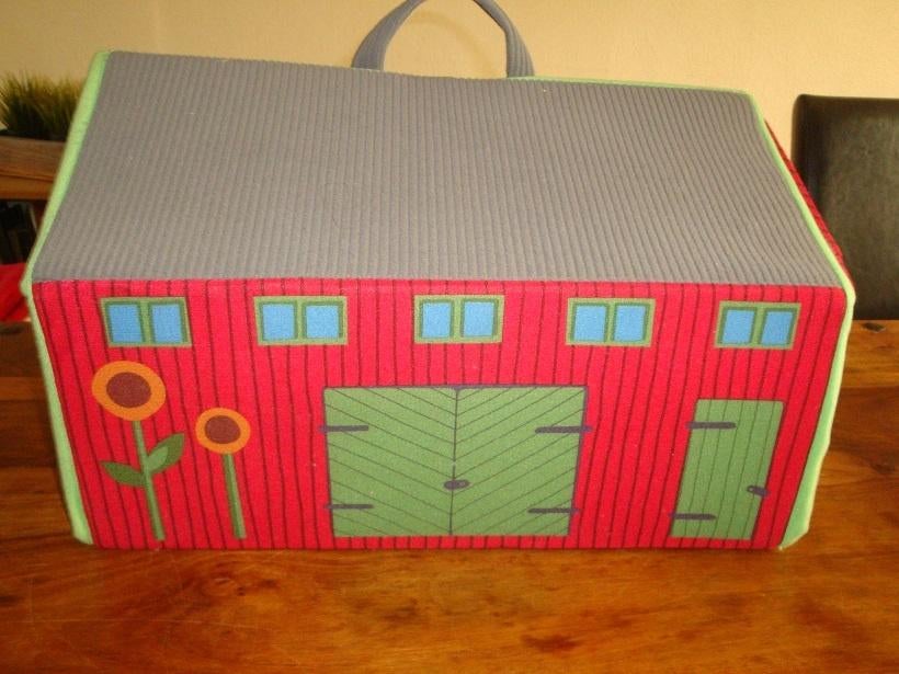 Uitvouwbare stoffen boerderijschuur met knuffelaccessoires, Ophalen, Gebruikt, Overige typen, Middelgroot (20 tot 80 cm)