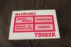 Suzuki TS50XK 1987 bromfiets instructie boekje handleiding, Ophalen of Verzenden, Zo goed als nieuw