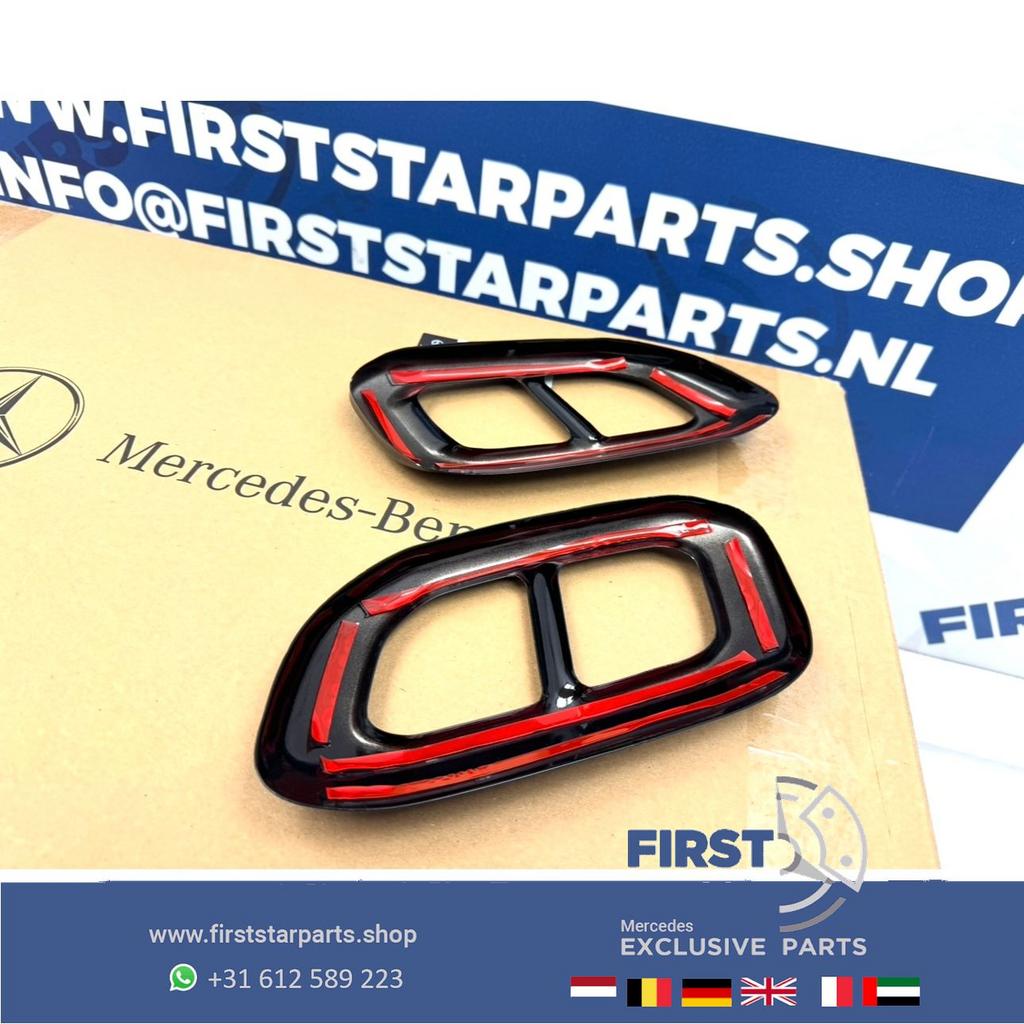 H247 X247 W253 UITLAAT SIERSTUK LINKS + RECHTS SET GLA GLB G, Auto diversen, Tuning en Styling, Ophalen of Verzenden, -, -, -