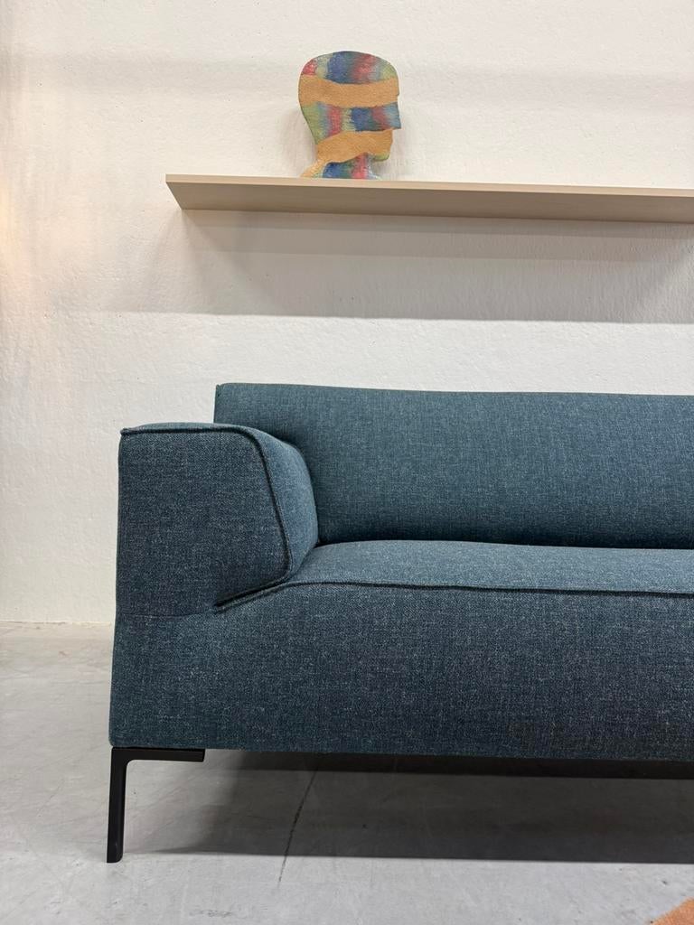 Nieuw Design on Stock Bloq 3 zits Bank Milton Lagoon blauw, Leolux Harvink Jori Rolf Benz Gelderland Eyye Montis, 75 tot 100 cm